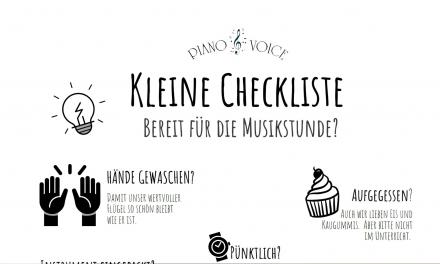 Kleine Checkliste: Bereit für die Musikstunde?