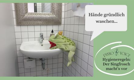 Hygieneregeln? Der Frosch zeigt, wie es geht!