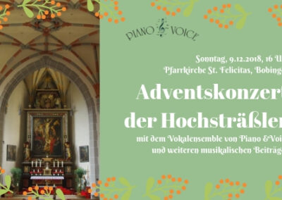 Adventskonzert Hochsträßler 2018